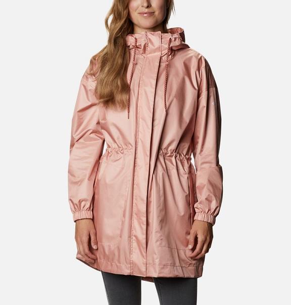 Columbia Splash Side Rain Jacket Pink For Women's NZ7615 New Zealand